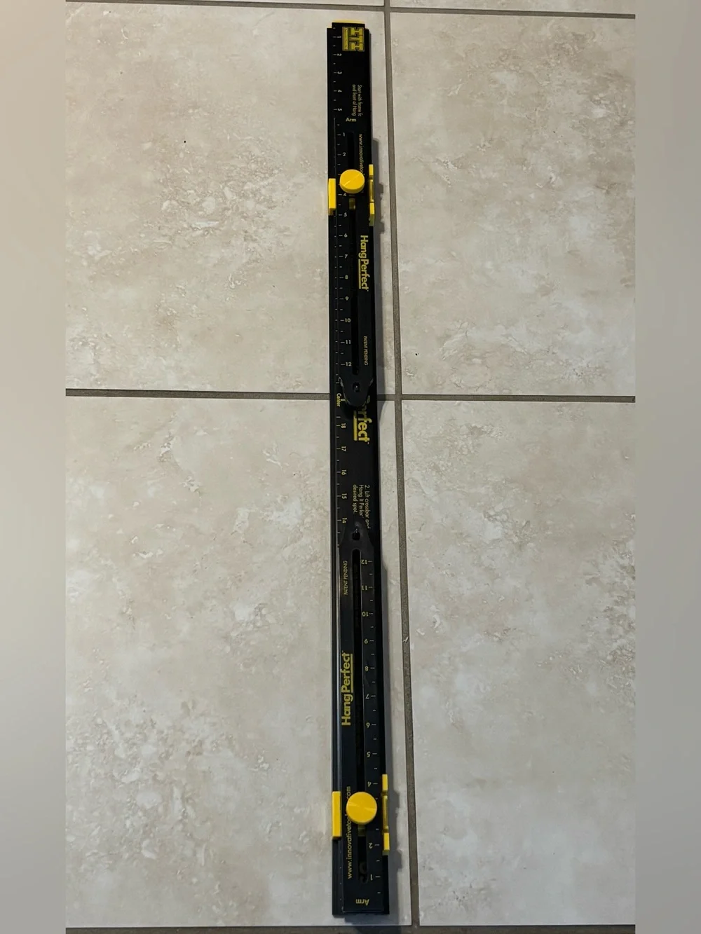 Hang it Perfect Picture Hanger in Black and Yellow